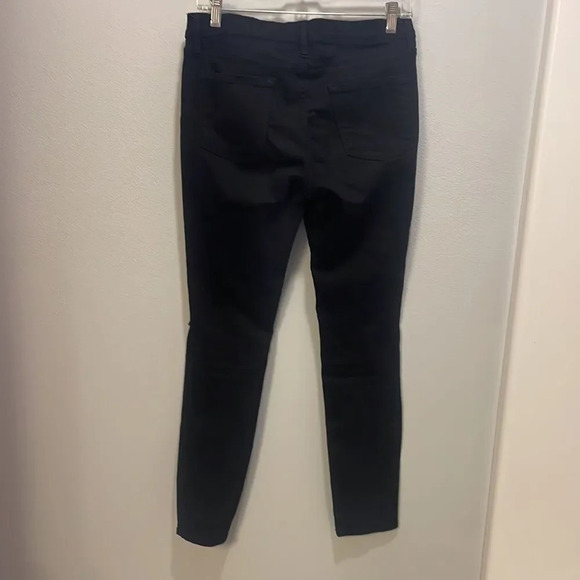 Frame Denim Le Skinny de Jeanne woman’s black ripped jeans - Picture 11 of 14